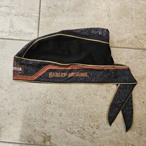 Harley-Davidson Black and Orange Bandana